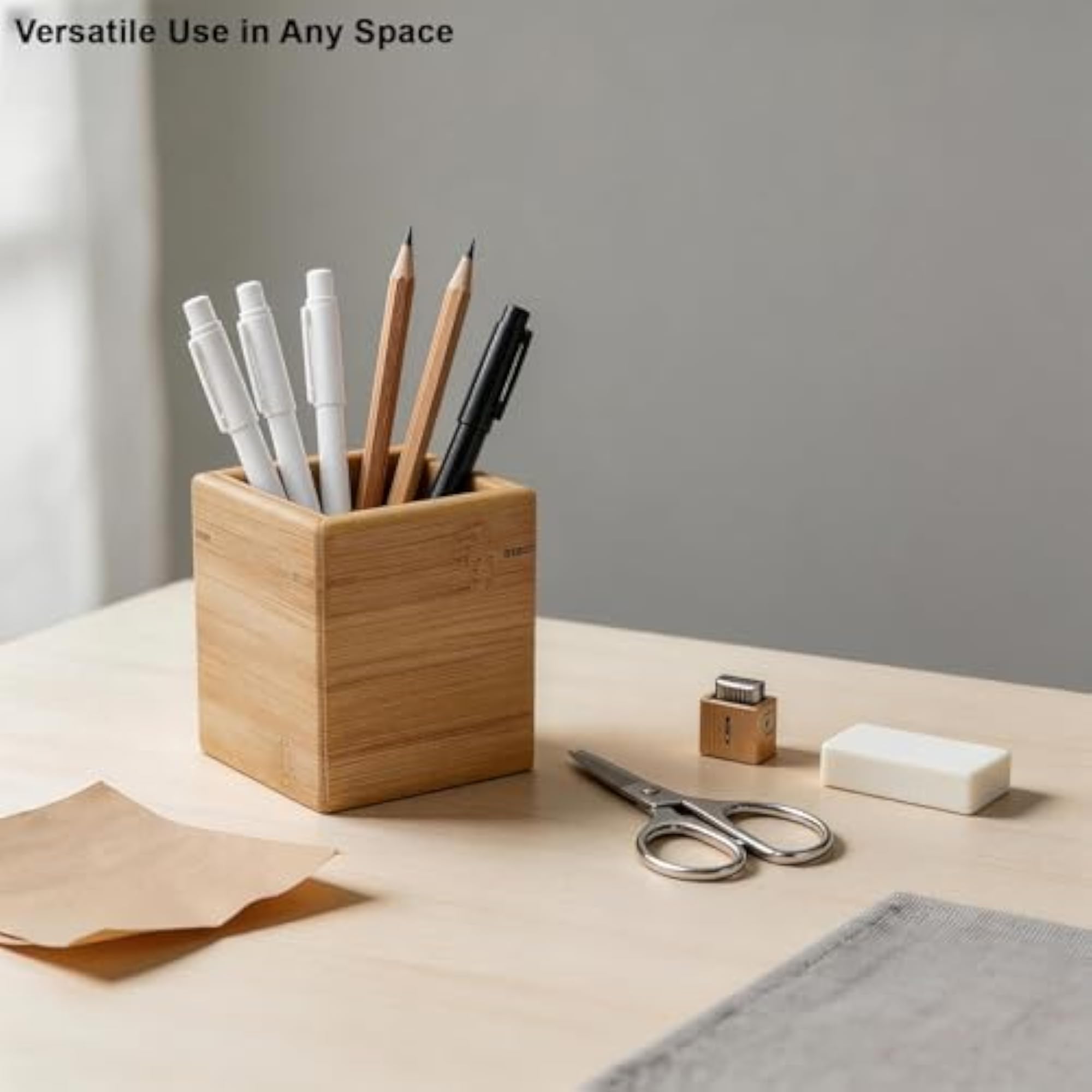 Bamboo Makeup Brush Holder Organizer for Vanity